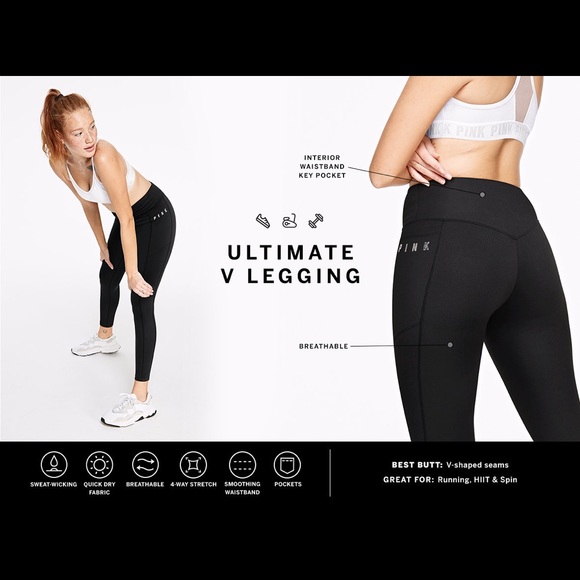pink victoria secret ultimate leggings